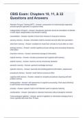 CBIS Exam: Chapters 10, 11, & 22 Questions and Answers