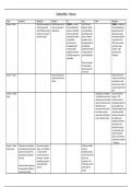 Detailed themes table for the Nationalities topic in the Russia and its Rulers 1855-1964 topic
