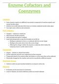 OCR A/AS-Level Biology 2.4.2 Cofactors and Coenzymes