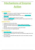 OCR A/AS-Level Biology 2.4.3 Mechanisms of Enzyme Action