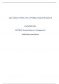 Case Analysis: Martha v John Workplace Sexual Harassment  Gayla McCarthy MGT3045 Human Resource Management South University Online