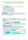 OCR A-Level Biology 5.3.3 Generating Action Potentials