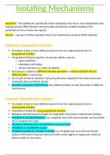 OCR A-Level Biology 6.2.13 Isolating Mechanisms