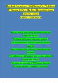 TEST BANK For Maternal Child Nursing Care 6th Edition & 7th Edition by Shannon E. Perry, Marilyn J. Hockenberry, Mary Catherine Cashion |Complete Chapters