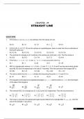 Class 11 maths jee Brilliant Pala class notes - straight lines Question paper