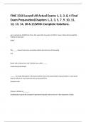 FINC 3310 Leavell All Actual Exams 1, 2, 3, & 4 Final Exam Preparation(Chapters 1, 2, 3, 5, 7, 9, 10, 11, 12, 13, 14, 20 & 21)With Complete Solutions.