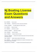 Nj Boating License Exam Questions and Answers 