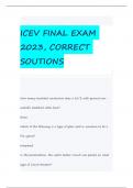 ICEV FINAL EXAM 2023, CORRECT SOUTIONS