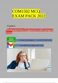 COM1502 MCQ EXAM PACK 2022