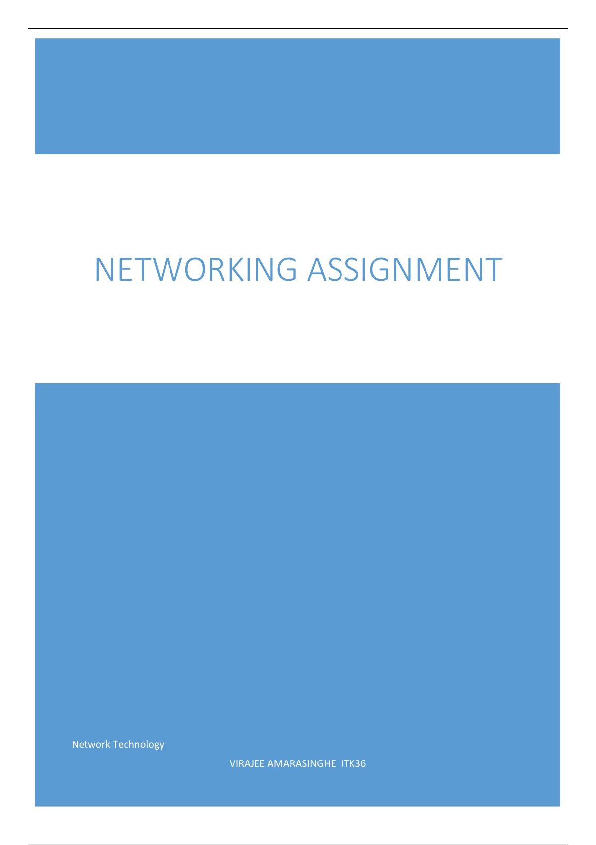 networking assignment pearson