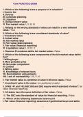 CVA Practice exam 1. Which of the following is/are a purpose of a valuation? I. Income tax II. Divorce III. Corporate planning IV. Litigation V. Going-concern value VI. Fair market value: I, II, III, IV