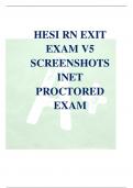 HESI RN EXIT EXAM V5 SCREENSHOTS INET PROCTORED EXAM