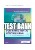 TEST BANK VARCAROLIS FOUNDATIONS OF PSYCHIATRIC MENTAL HEALTH NURSING 8TH & 9TH EDITION by Margaret Jordan Halter