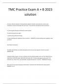 TMC Practice Exam A + B 2023 solution