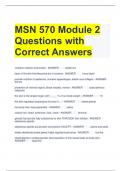 MSN 570 Module 2 Questions with Correct Answers