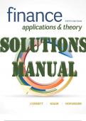 Finance: Applications and Theory 5th Edition by Marcia Cornett, Troy Adair & John Nofsinger | SOLUTIONS MANUAL 