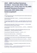 2023 - AWS Certified Solutions Architect - Associate (SAA-C02)( Building out a study deck for the AWS Certified Solutions Architect - Associate 2023 (SAA-C02) test)Completed!!