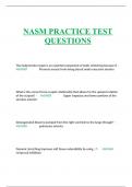 NASM PRACTICE TEST QUESTIONS