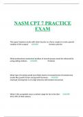 NASM FINAL EXAM 2023/2024