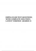 EDPNA FINAL EXAM QUESTIONS WITH COMPLETE SOLUTION (LATEST 2023/2024 GRADED A+)