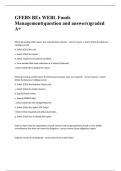 GFEBS BEx WEBL Funds Management(question and answers)graded A+