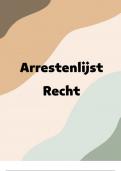 Arresten uitwerking Recht & Ethiek 