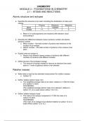 Atoms, Bonds and GRoups complete chemistry notes for A*