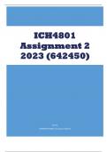 ICH4801 Assignment  