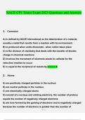 NACE (National Association of Corrosion Engineers) CP1 Tester Exam. questions and answers} (2022/2023) (verified answers)