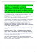 CITI (Collaborative Institutional Training Initiative) - Group 2.Social and Behavioral Research Investigators and Key Personnel - IRB Social Basic Course Questions with complete solutions 2023