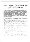 IOG1 Nebosh Questions With Complete Solutions