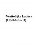 Wettelijke kaders (Hoofdstuk 3)