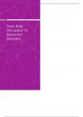 Deep Brain Stimulation for Movement Disorders notes