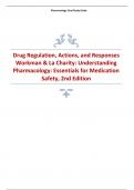 Drug Regulation, Actions, and Responses Workman & La Charity; Understanding Pharmacology; Essentials for Medication Safety, 2nd Edition,2023