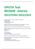 OPOTA Test REVIEW VERIFIED  SOLUTIONS 2023/2024