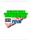 NURS 5315 TEST 2 ELSEVIER QUESTIONS WITH ANSWERS 2023