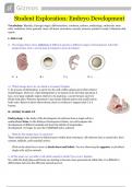 Gizmos Student Exploration: Embryo Development