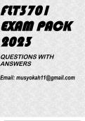 FLT3701 EXAM PACK 2023