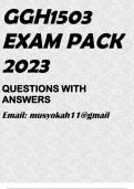 GGH1503 EXAM PACK 2023