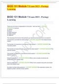 BIOD 151 Module 1 Exam 2023 - Portage Learning