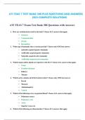 ATI TEAS 7 TEST BANK 300 PLUS QUESTIONS AND ANSWERS 2023 COMPLETE SOLUTIONS