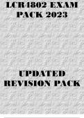 LCR4805 EXAM PACK 2023