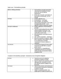 Equity - Beneficiary Principle cases