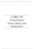 United States Issues, Ideas, and Institutions