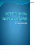 Commercial Geography - Physical Location and Environment of Pakistan