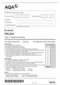 AQA A level POLISH Paper 1 Reading and Writing - Question Paper 2023