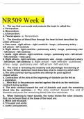 NR509 Week 4 – Questions And Answers 2022/2023 With Verified Answers