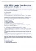 CEBS GBA 2 Practice Exam Questions and Answers (Graded A)