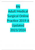 ATI RN  Adult Medical Surgical Online Practice 2019 A Updated 2023/2024