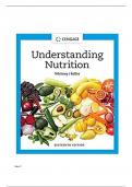 Test Bank - for Understanding Nutrition 16th Edition (Whitney, 2021), Chapter 1-20 | Complete Guide A+